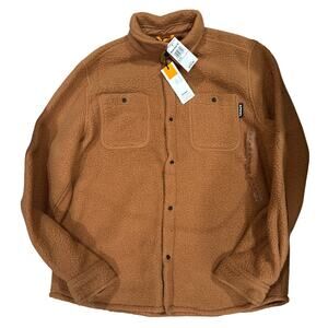 Timberland Men's Outdoor Fleece Snap Closure Jacket - Color: Wheat - Size: Large